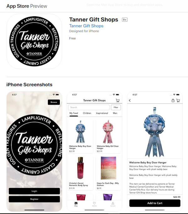 App on the Apple App Store